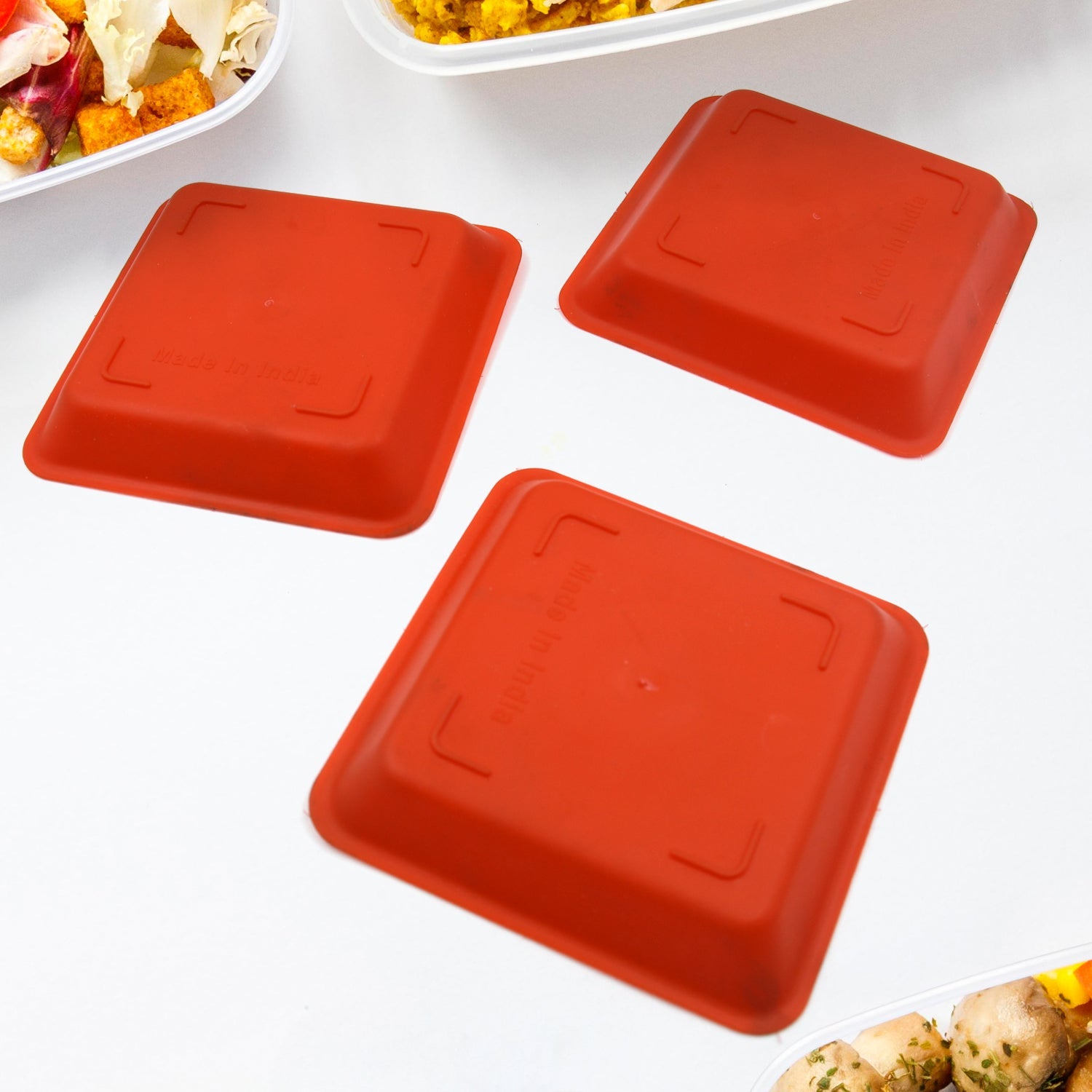 5563 Square Plastic Halwa Dinner Plate Snacks / Breakfast, Restaurant Serving Trays Home School Coffee Hotel Kitchen Office (3 Pcs Set) 5563 Square Plastic Halwa Dinner Plate Snacks / Breakfast, Restaurant Serving Trays Home School Coffee Hotel Kitchen Office (3 Pcs Set)